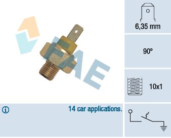 FAE 35345 Temperature Switch, coolant warning lamp