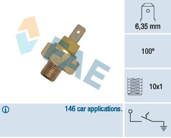 FAE 35350 Temperature Switch, coolant warning lamp