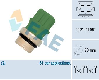 Temperature Switch, coolant warning lamp FAE 35590