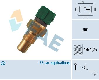 FAE 35610 Temperature Switch, coolant warning lamp