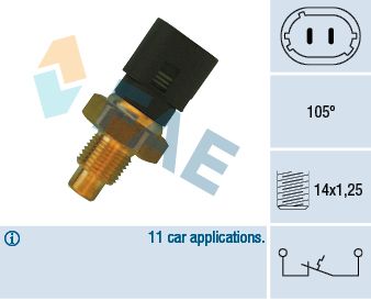 FAE 35890 Temperature Switch, coolant warning lamp