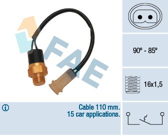 FAE 36100 Temperature Switch, radiator fan