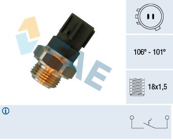 Temperature Switch, radiator fan FAE 36460