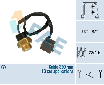 FAE 36730 Temperature Switch, radiator fan