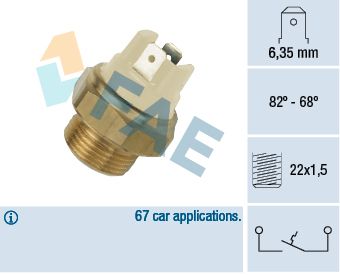 FAE 37050 Temperature Switch, radiator fan