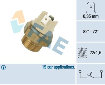FAE 37080 Temperature Switch, radiator fan