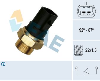 Temperature Switch, radiator fan FAE 37220