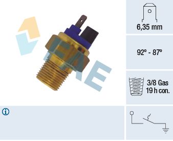 Temperature Switch, radiator fan FAE 37651