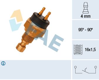 Temperature Switch, radiator fan FAE 37720