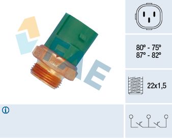 Temperature Switch, radiator fan FAE 38165