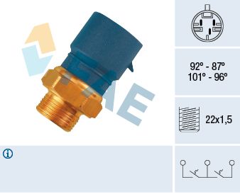 Temperature Switch, radiator fan FAE 38240
