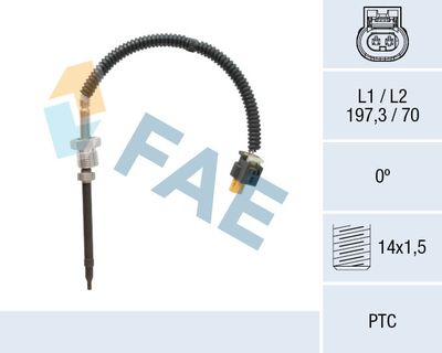 Sensor, exhaust gas temperature FAE 68043