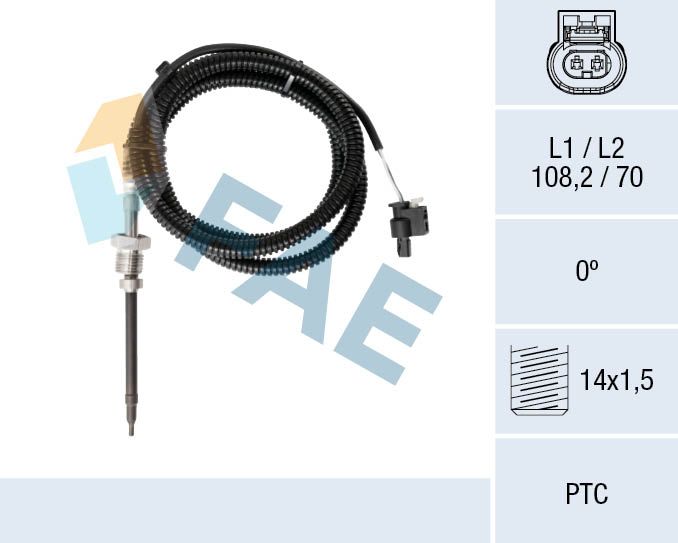 FAE 68077 Sensor, exhaust gas temperature