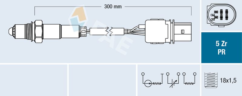FAE 75031 Lambda Sensor