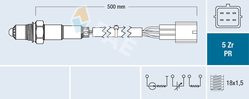 FAE 75041 Oxygen Sensor