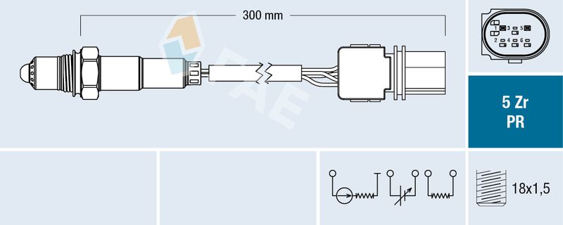 FAE 75059 Oxygen Sensor