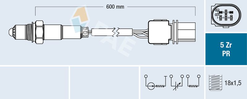 FAE 75077 Lambda Sensor