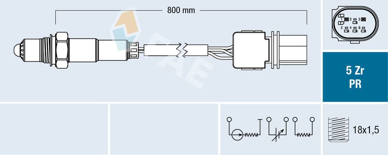 FAE 75083 Lambda Sensor
