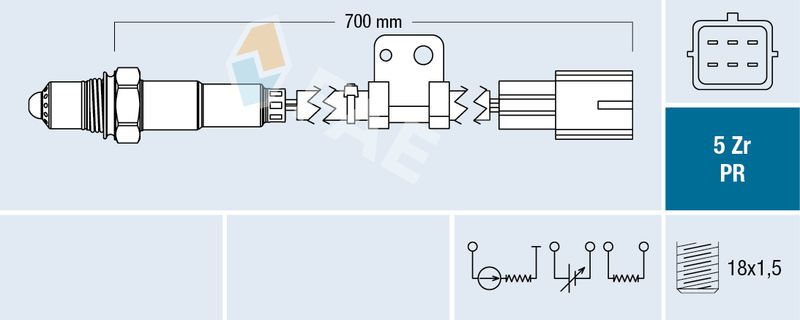FAE 75090 Oxygen Sensor