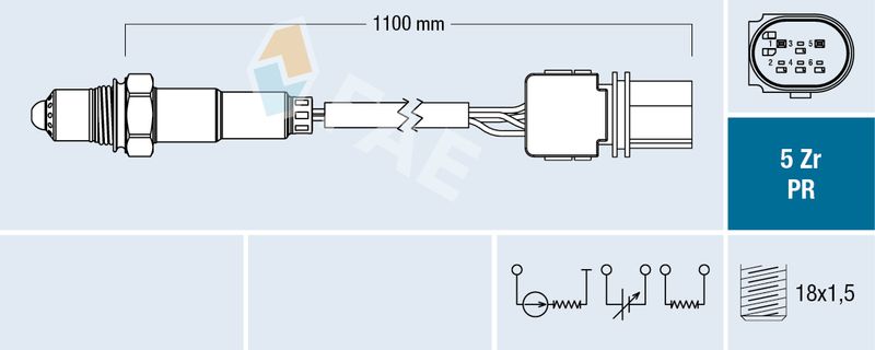 FAE 75117 Lambda Sensor
