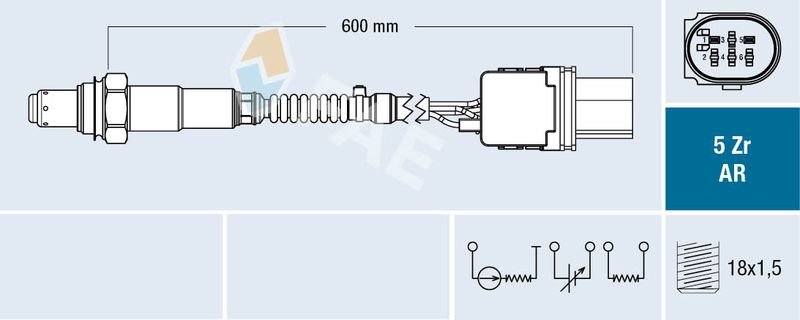 FAE 75129 Lambda Sensor