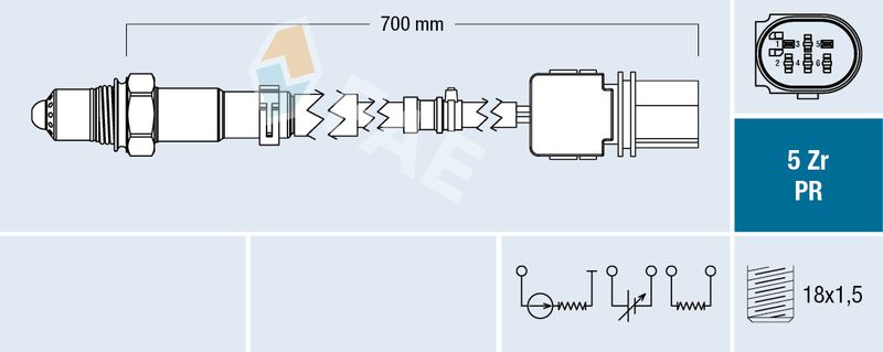 FAE 75130 Oxygen Sensor
