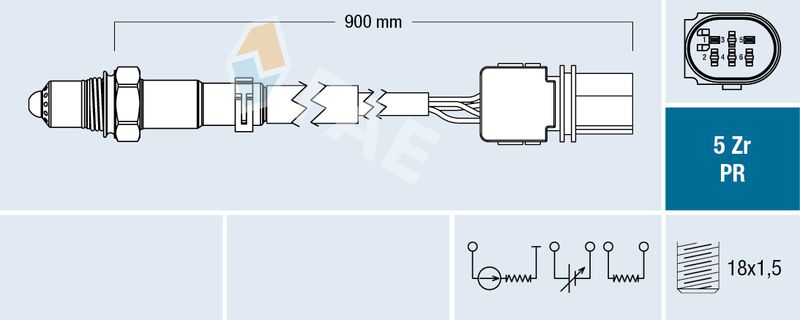 FAE 75131 Lambda Sensor