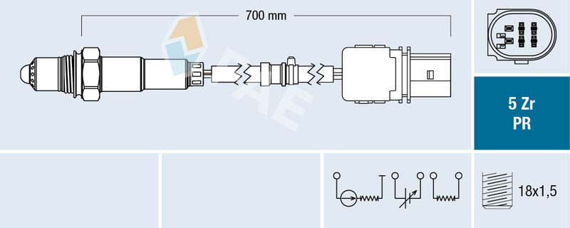 FAE 75158 Oxygen Sensor