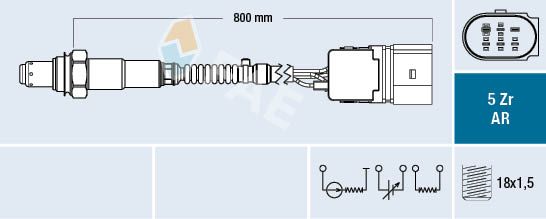 FAE 75357 Oxygen Sensor