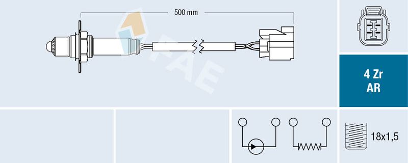 FAE 75606 Lambda Sensor