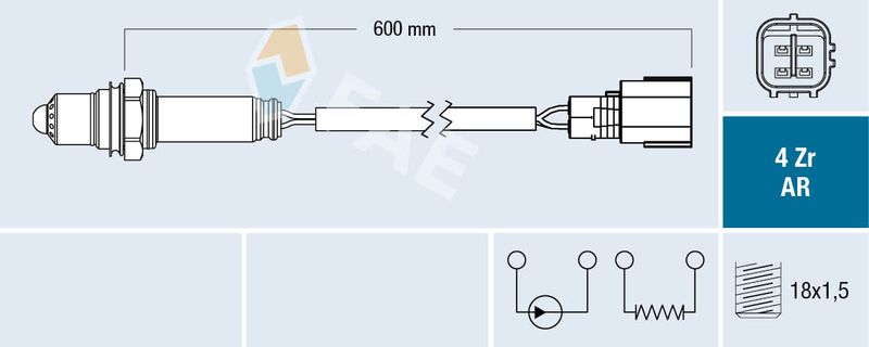 FAE 75611 Oxygen Sensor