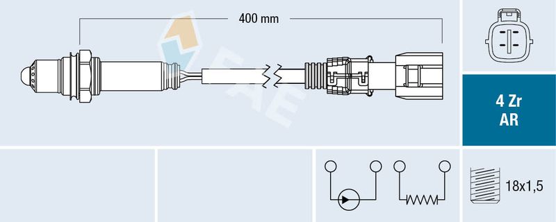 FAE 75639 Oxygen Sensor