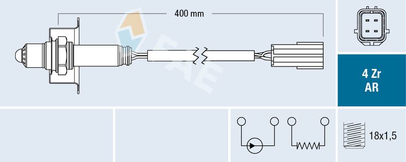 FAE 75643 Oxygen Sensor