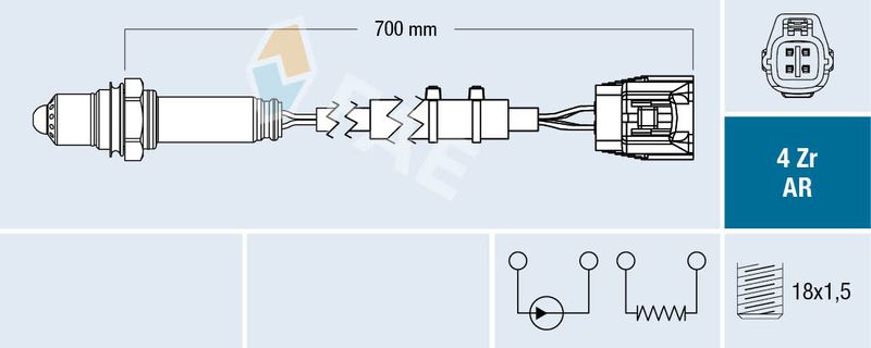 FAE 75652 Oxygen Sensor