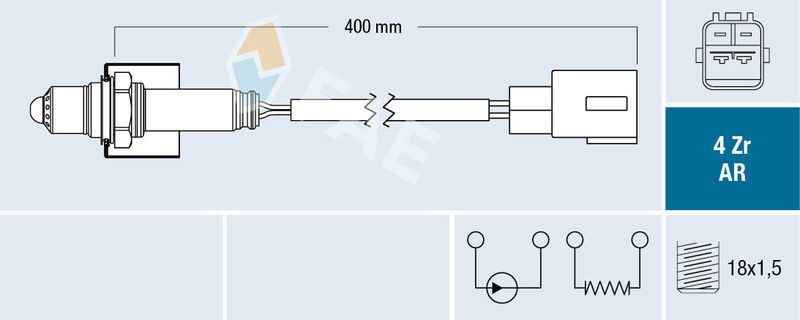 FAE 75654 Oxygen Sensor
