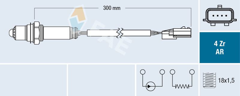FAE 75661 Oxygen Sensor