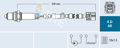 Lambda Sensor FAE 75682