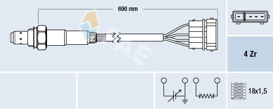 FAE 77128 Oxygen Sensor