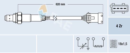 FAE 77166 Oxygen Sensor
