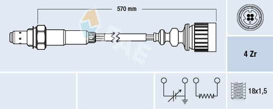 FAE 77173 Oxygen Sensor