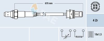 Oxygen Sensor FAE 77329