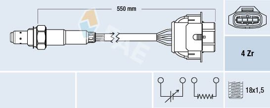 FAE 77342 Oxygen Sensor
