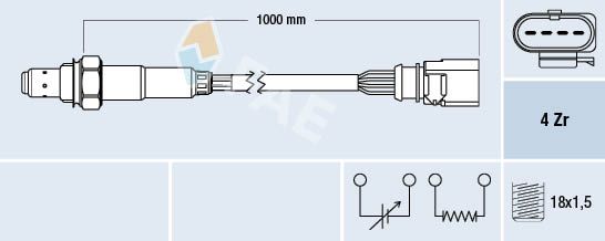FAE 77398 Lambda Sensor