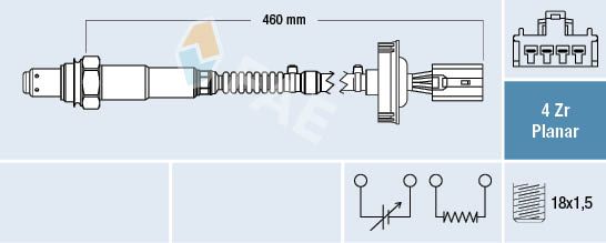 FAE 77417 Lambda Sensor