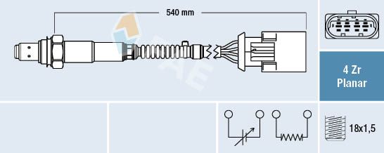 FAE 77425 Lambda Sensor