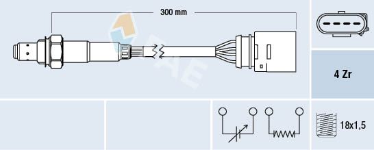 FAE 77435 Oxygen Sensor