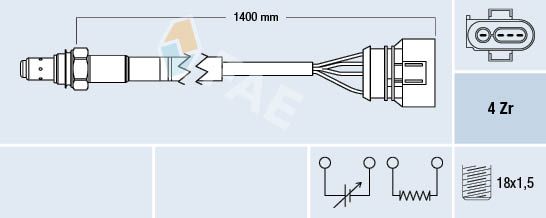 FAE 77461 Oxygen Sensor