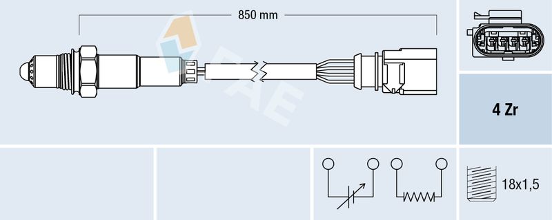 FAE 77509 Oxygen Sensor