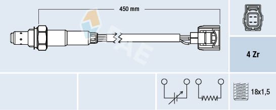 FAE 77523 Oxygen Sensor
