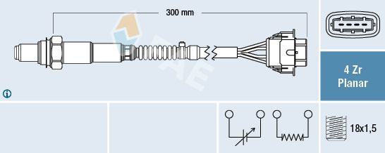 FAE 77575 Lambda Sensor